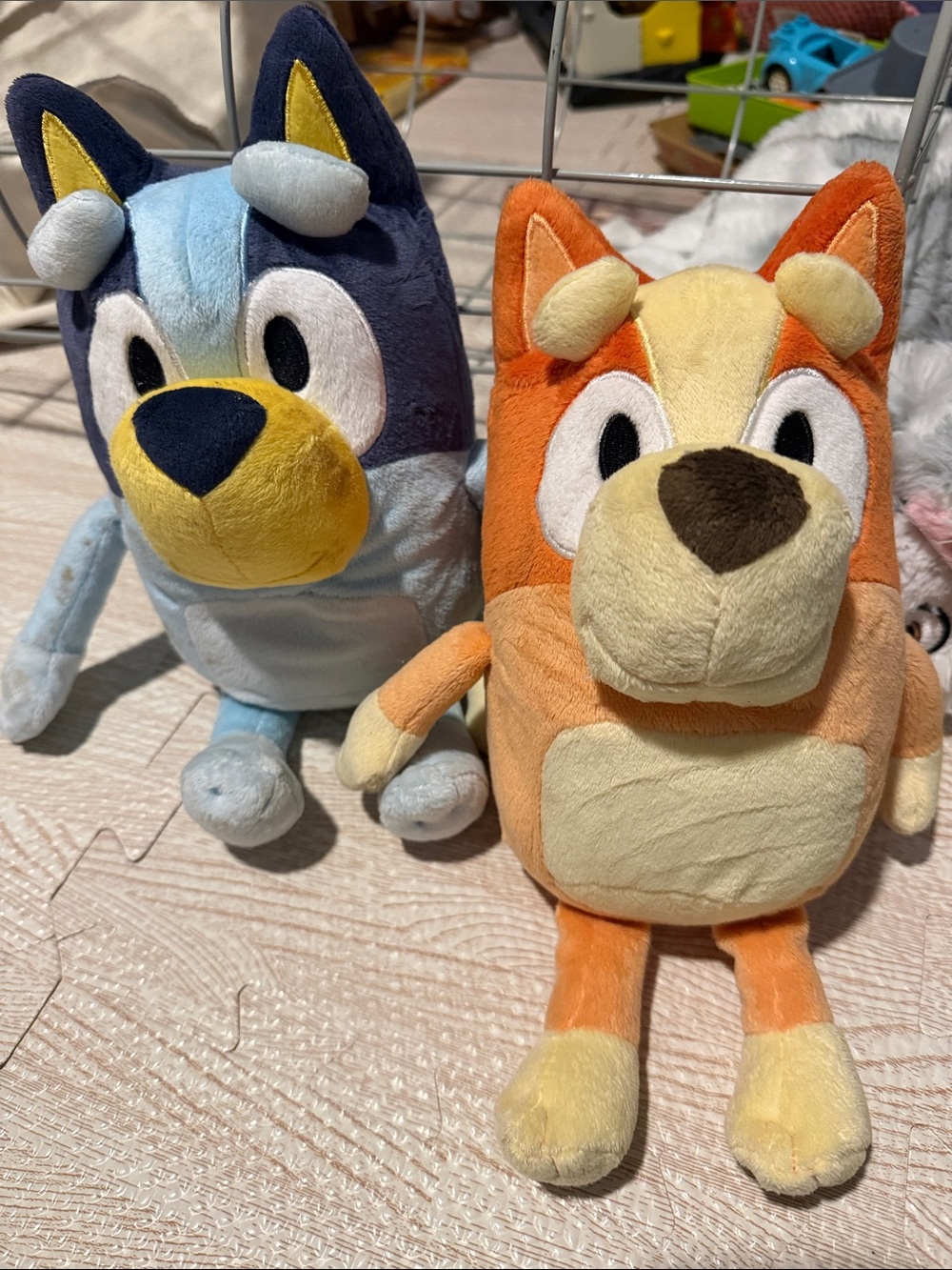 Talking Bluey and Bingo Plush Dog Duo - Soft Cartoon Plushies